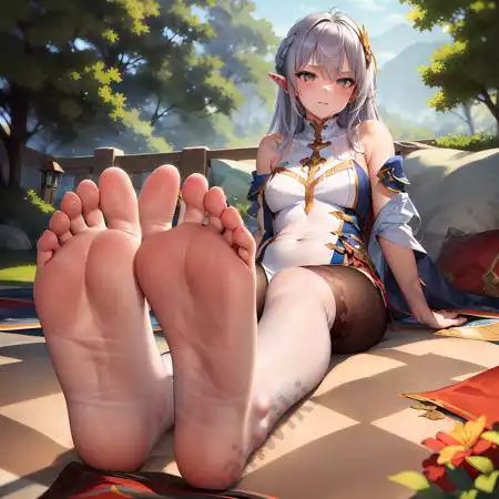 LoRA模型｜足控福利｜Feet Pose (anime)插图6