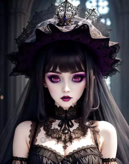 LoRA模型｜哥特风格｜Goth Gals插图20