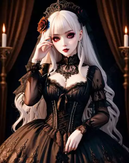 LoRA模型｜哥特风格｜Goth Gals插图29