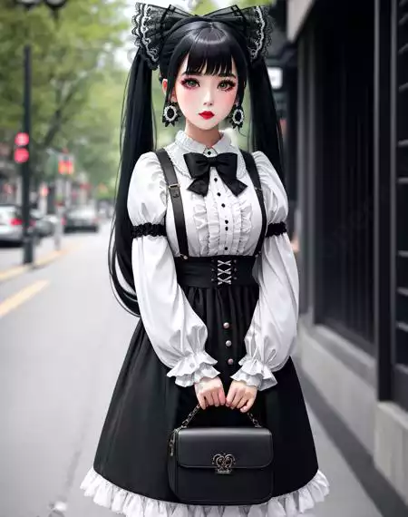 LoRA模型｜哥特风格｜Goth Gals插图12