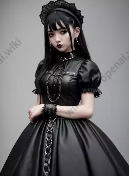 LoRA模型｜哥特风格｜Goth Gals插图14