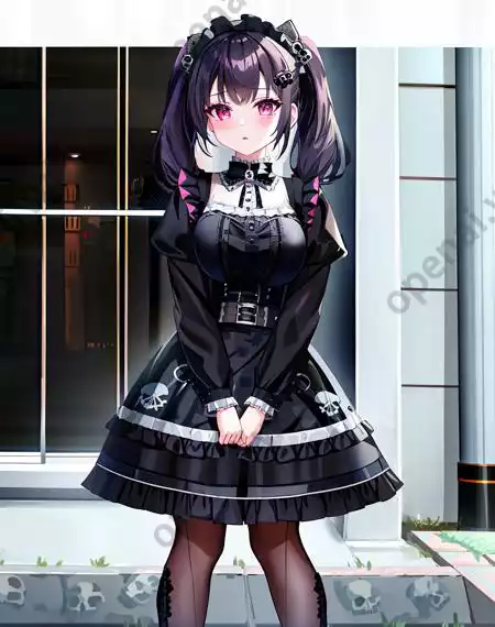 LoRA模型｜哥特风格｜Goth Gals插图17