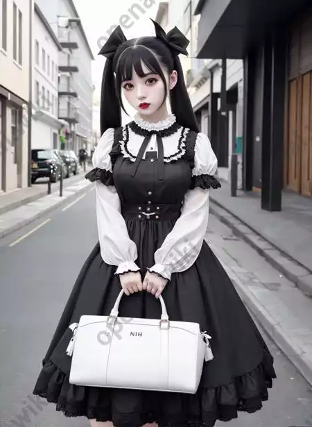 LoRA模型｜哥特风格｜Goth Gals插图3