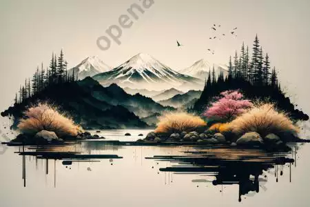 LoRA模型｜Ink scenery | 水墨山水插图10