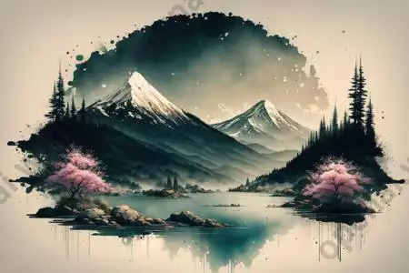 LoRA模型｜Ink scenery | 水墨山水插图11