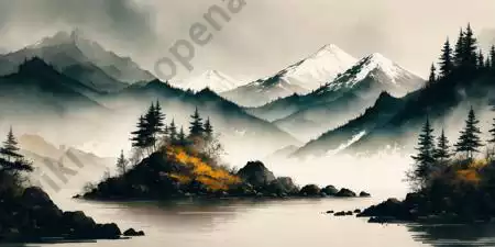 LoRA模型｜Ink scenery | 水墨山水插图15