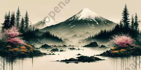 LoRA模型｜Ink scenery | 水墨山水插图16