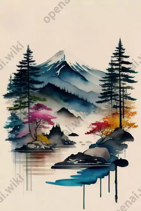 LoRA模型｜Ink scenery | 水墨山水插图19