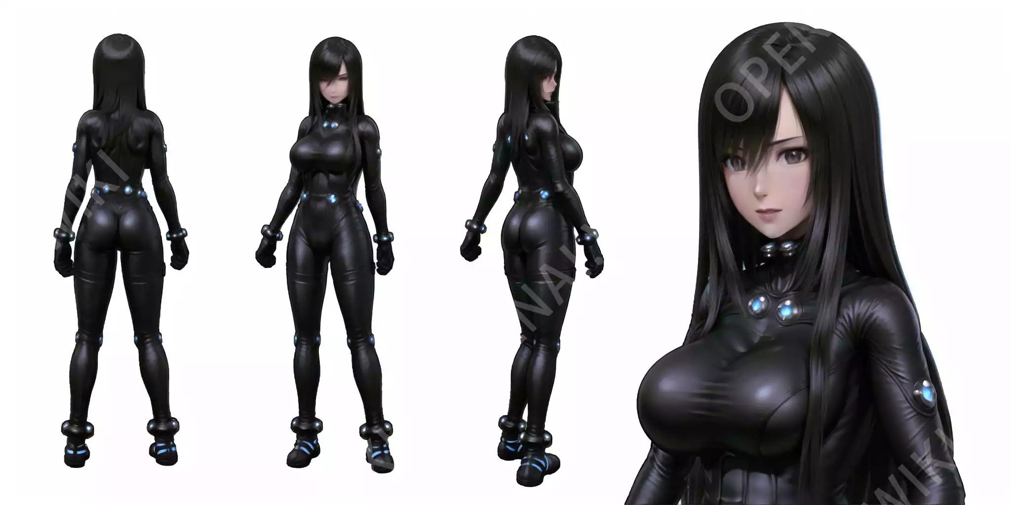 LoRA模型｜杀戮都市-下平玲花｜Reika Shimohira from Gantz O插图11