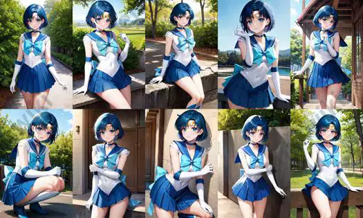 LoRA模型｜美少女战士｜水冰月｜Sailor Mercury セーラーマーキュリー / Sailor Moon插图14