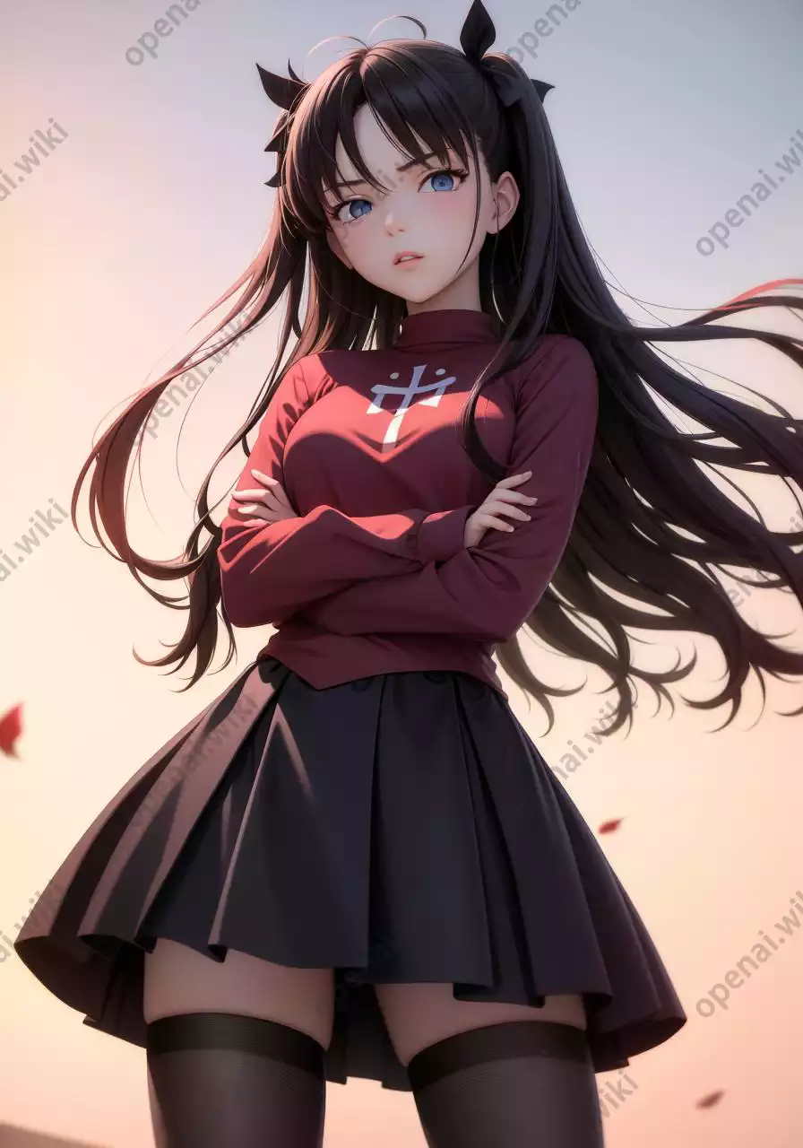 LoRA模型｜命运之夜-远坂凛｜tohsaka rin (fate) 远坂凛 fgo插图2