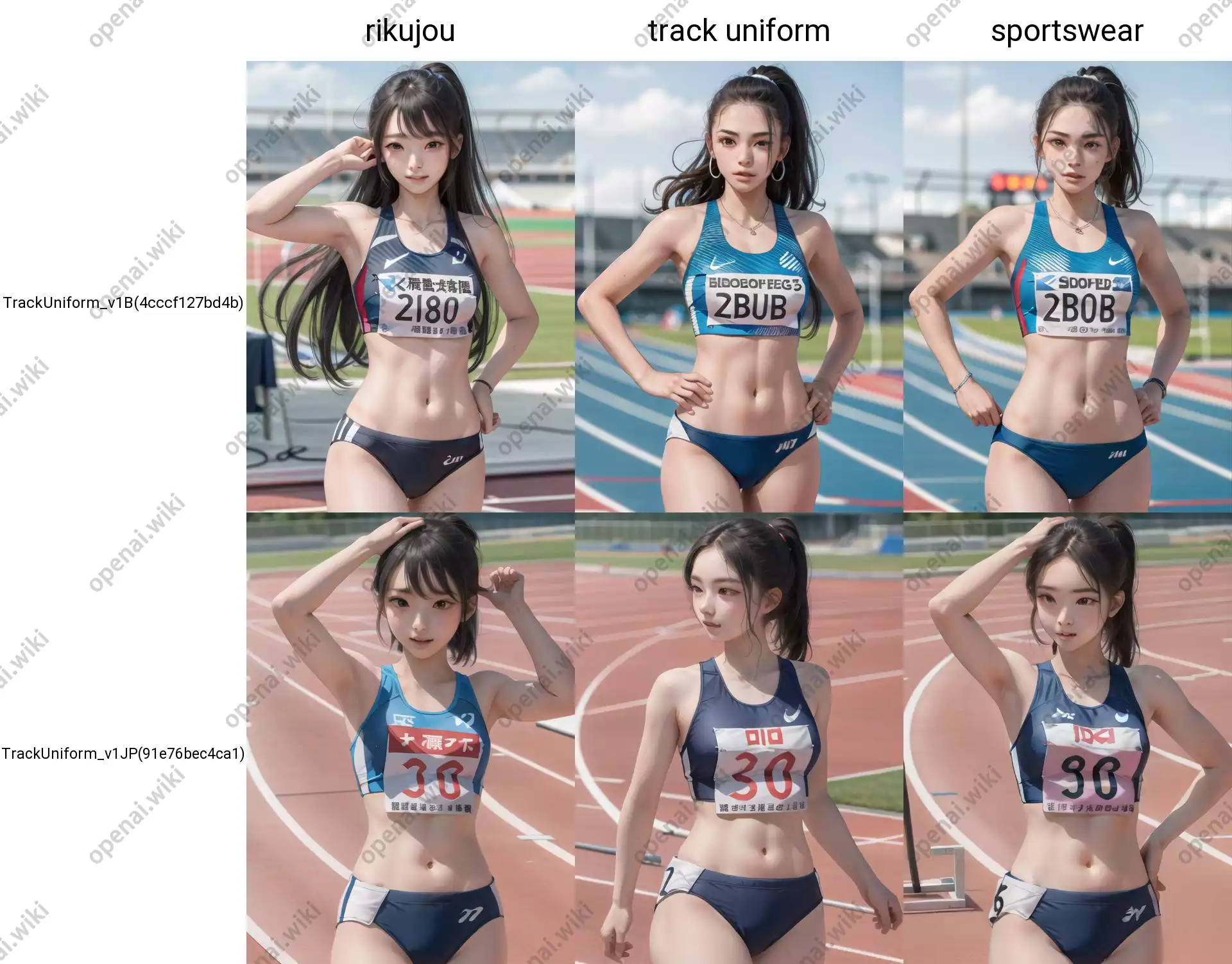 LoRA模型｜田径服装｜Track Uniform (陸上競技)插图14