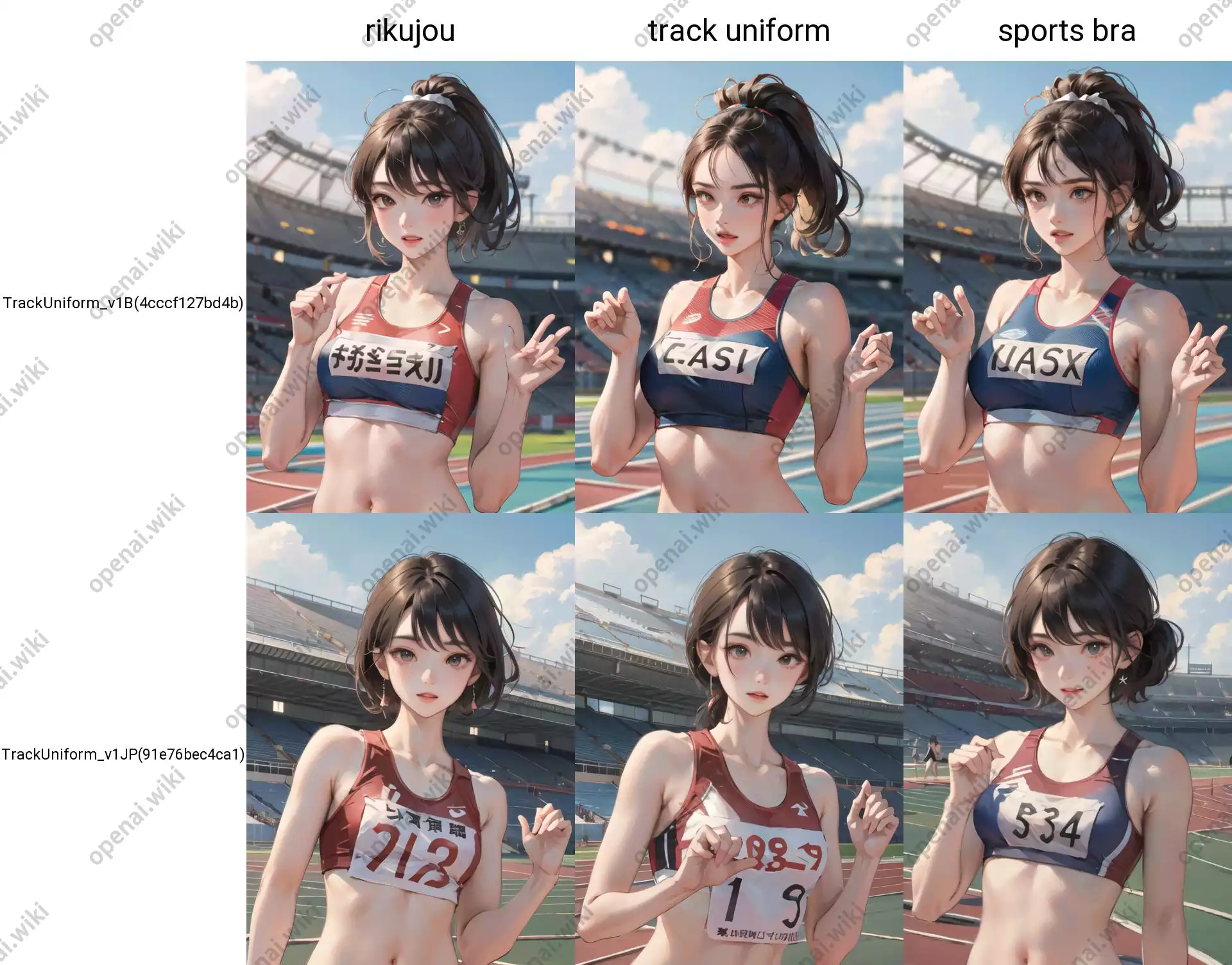 LoRA模型｜田径服装｜Track Uniform (陸上競技)插图13