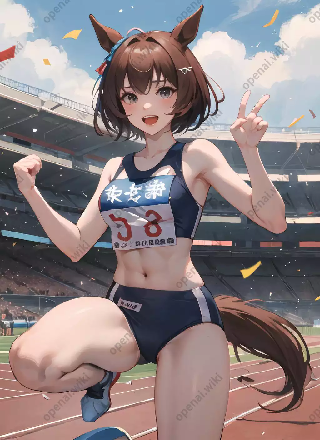 LoRA模型｜田径服装｜Track Uniform (陸上競技)插图5