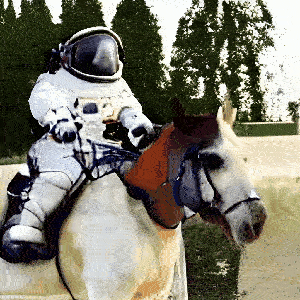 骑马的宇航员
