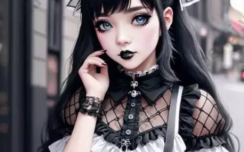 LoRA模型｜哥特风格｜Goth Gals