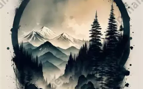 LoRA模型｜Ink scenery | 水墨山水